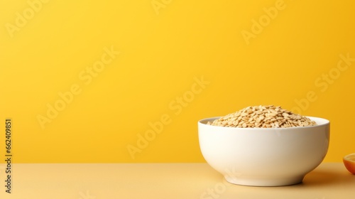 cereal bowl with copy space