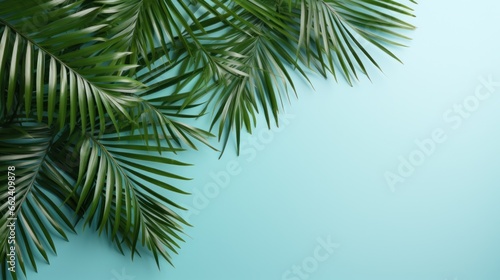 tropical leaves with copy space © ArtCookStudio