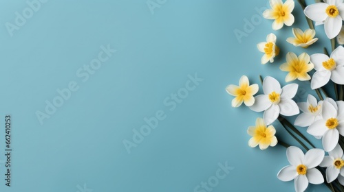 spring flowers with copy space