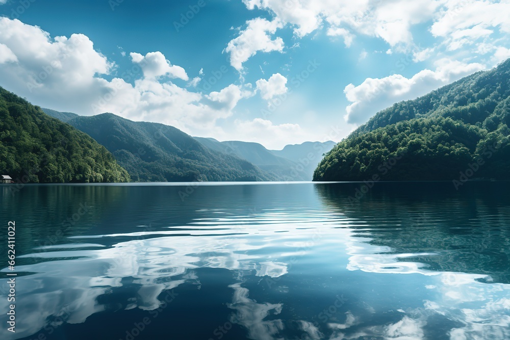 lake in the mountains