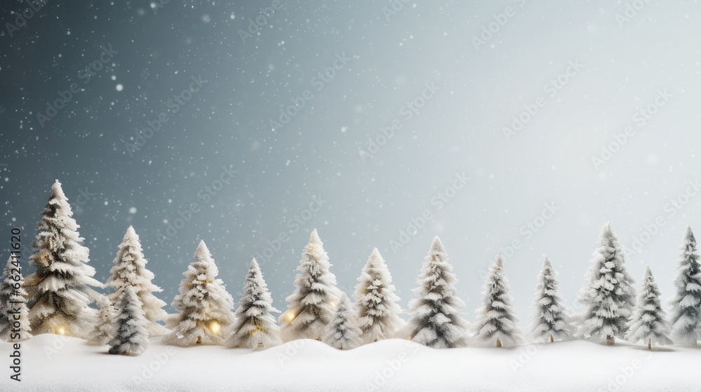 Fototapeta premium Christmas tree and copy space