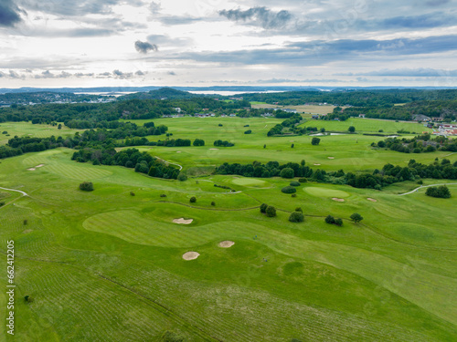 golf course from the air