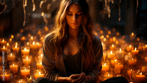 young woman in a spa