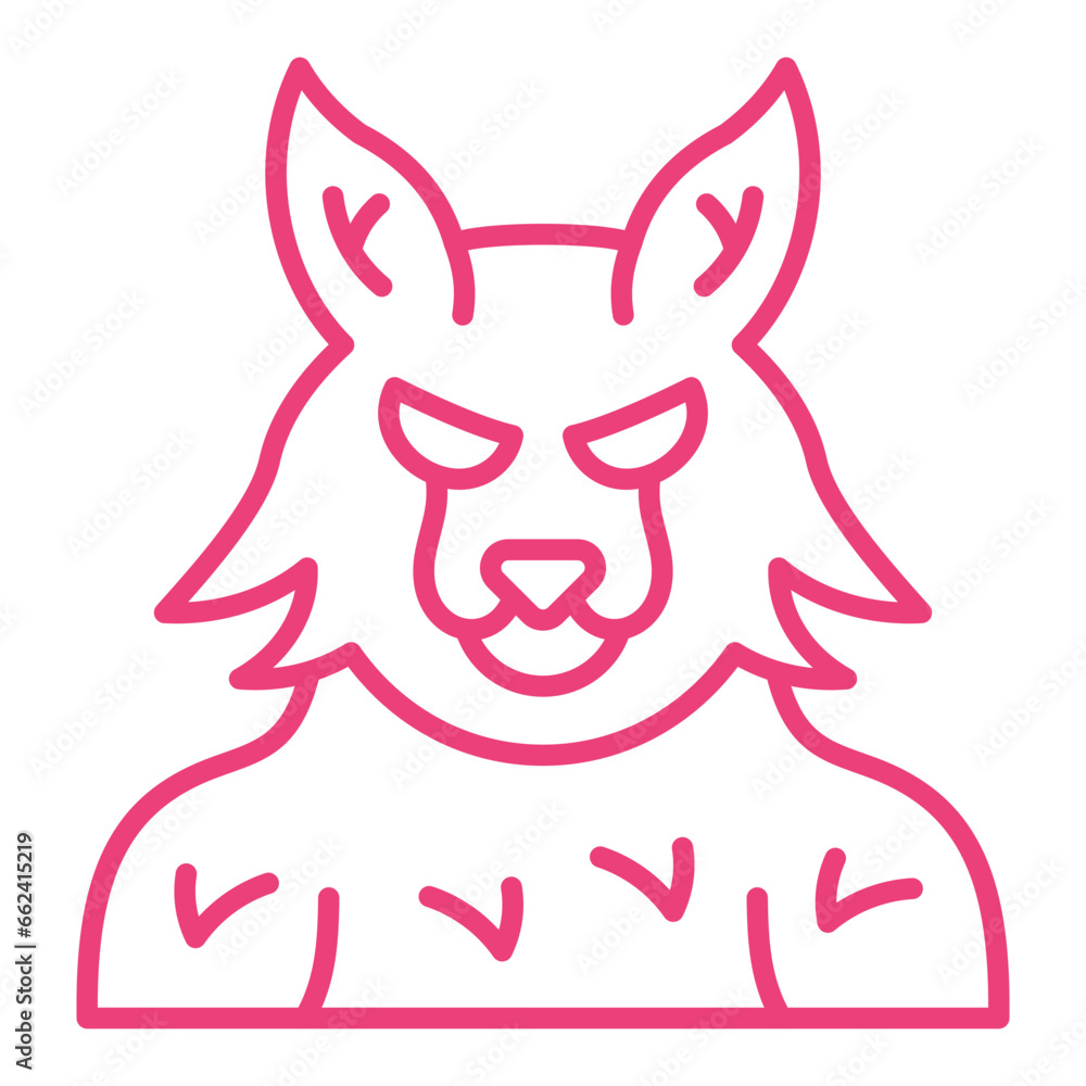 Obraz premium Werewolf Icon