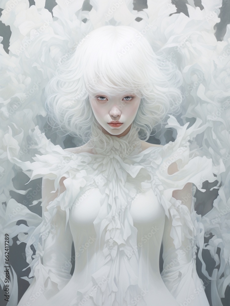 White beautiful woman fairy ghost, Halloween scary haunting scene, poster design. White beautiful woman fairy ghost, Halloween scary haunting scene, poster design.