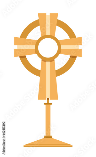 Monstrance for Eucharistic Adoration - modern simple style photo