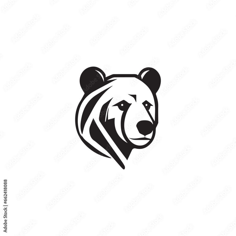 Head of Bear symbol illustration vector Head of Bear symbol illustration vector