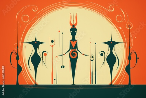 Cunning trickster gods with a penchant for mischief and pranks - Generative AI
