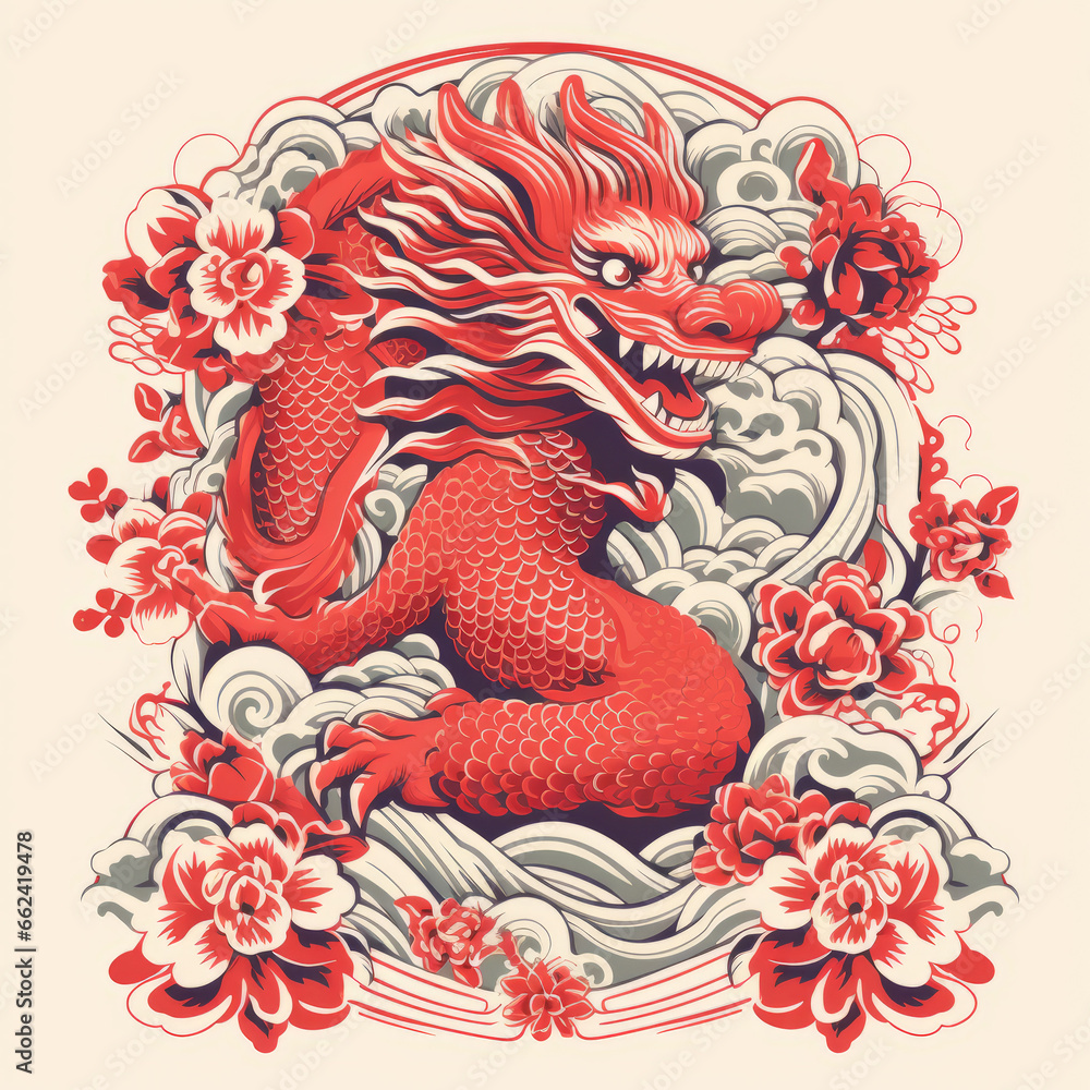 Chinese New Year 2024 is the year of the dragon. Chinese dragon. Chinese New Year 2024 is the year of the dragon. Chinese dragon.