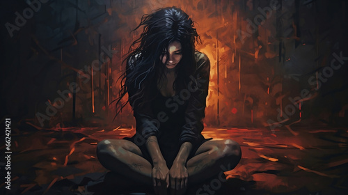 Woman's Emotional Pain