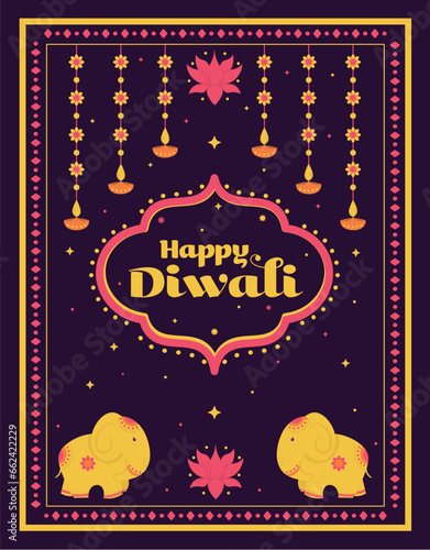 Happy Diwali Greeting photo