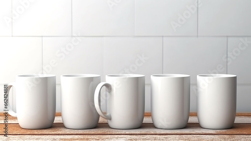 Create memorable espresso moments with this collection of coffee cups in a charming cafe setting  ideal for coffee enthusiasts.