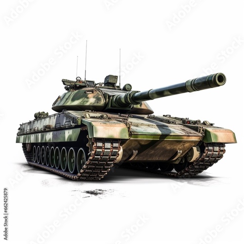 Illustration of an army tank, ia generated