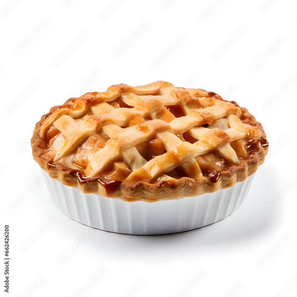 apple pie isolated on white apple pie isolated on white