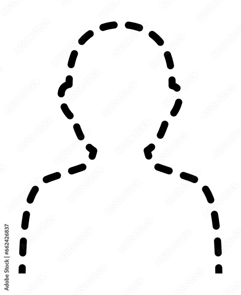点線の人物 点線の人物