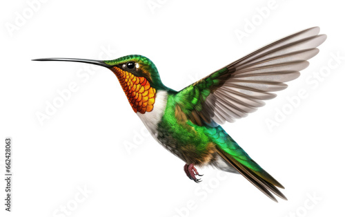 Hummingbird Nature's Roaring in the Wild on a Clear Surface or PNG Transparent Background. © Usama
