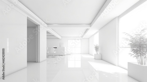 Abstract white  clean  vibrant architectural background