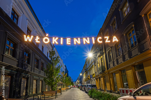 Ulica Włókiennicza, miasto Łódź