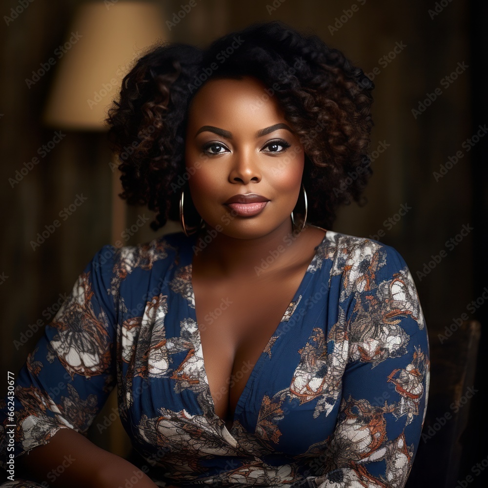 Attractive, stylish woman of color. 