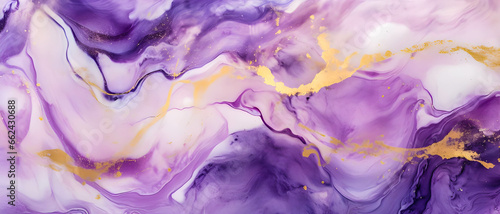 Purple with golden marble background
