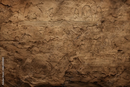 Cryptic hieroglyph-like etchings decorate the unearthly topography.
