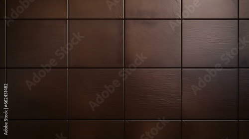 Pattern of Ceramic Tiles in dark brown Colors. Top View © drdigitaldesign
