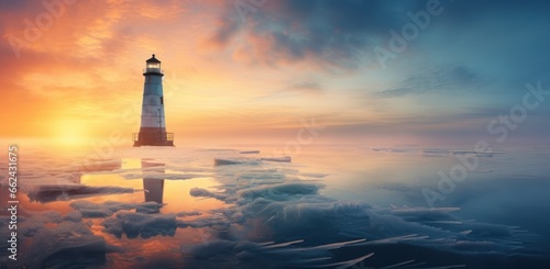 The Frosty Lighthouse