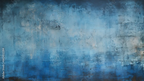 Closeup of blue grunge wall