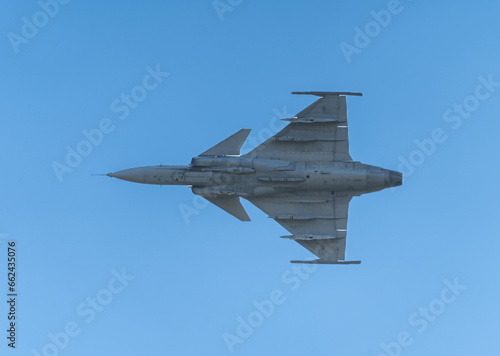 Wallpaper Mural Ostrava, Czechia - 16th September 2023 - NATO Days airshow - Saab JAS-39 GRIPEN of the Czech Air force flying by Torontodigital.ca