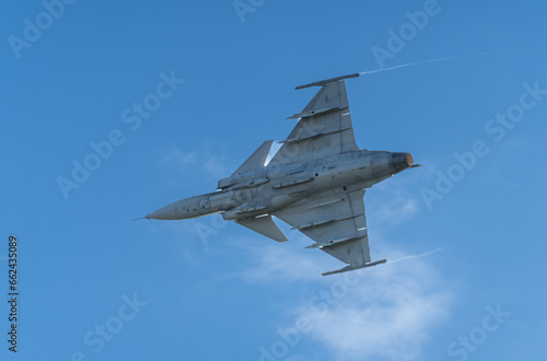 Wallpaper Mural Ostrava, Czechia - 16th September 2023 - NATO Days airshow - Eurofighter Typhoon flying by Torontodigital.ca