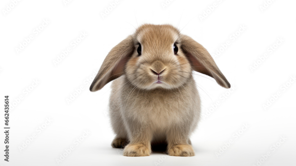 Sweet Rabbit on Isolated Background