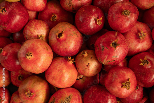Organic pomegranate background