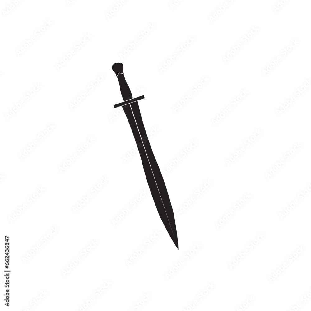 Sword Logo design featuring a sleek sword icon to represent strength, precision, and authority, logo design editable vector band identity. Sword Logo design featuring a sleek sword icon to represent strength, precision, and authority, logo design editable vector band identity.