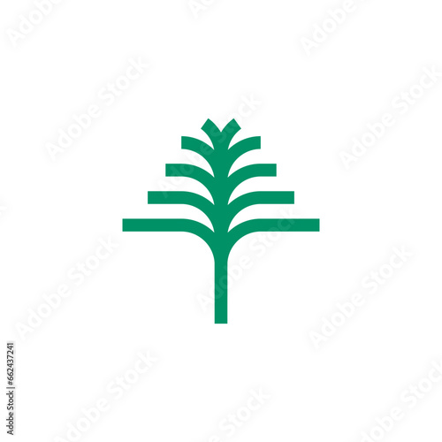 Tree tuber Logo design integrating a tree with tuber elements to represent deep-rooted natural growth, logo design editable vector band identity.