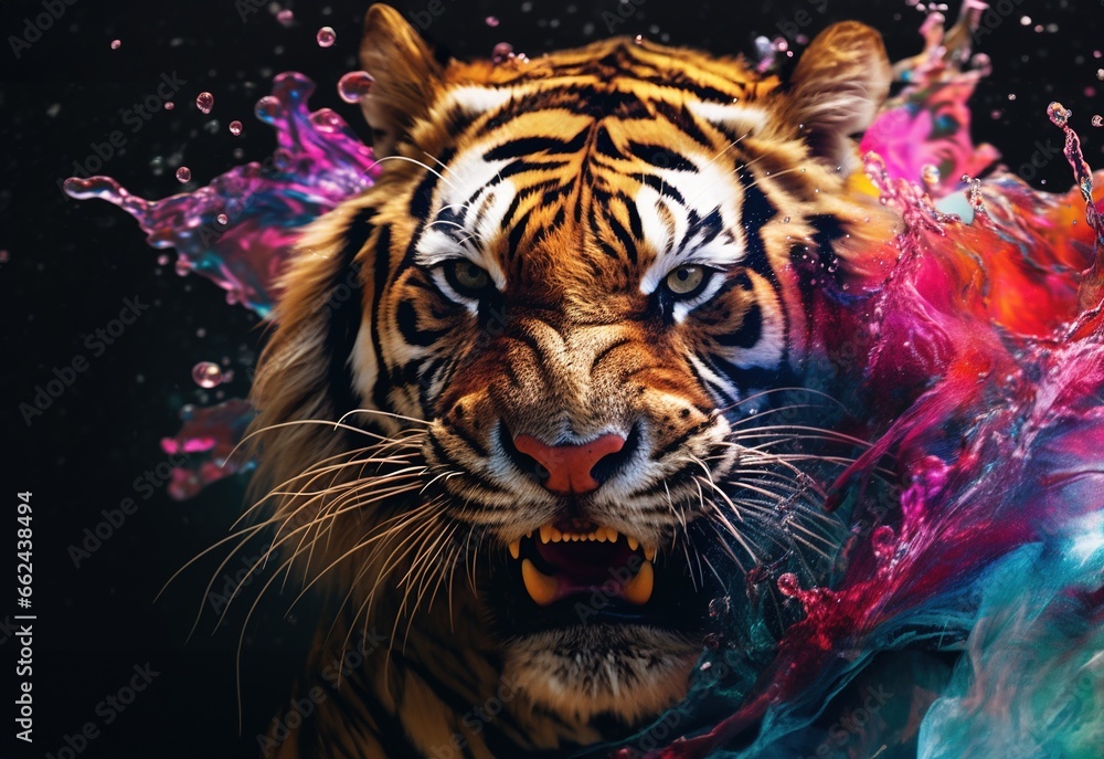 portrait of a tiger portrait of a tiger
