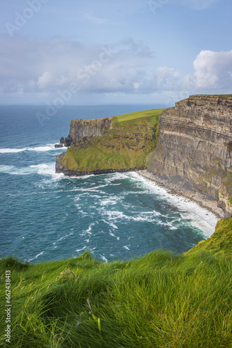 Ireland, Lislorkan - September 29 2023 "Wild Atlantic Way scenic road - Cliffs of Moher"