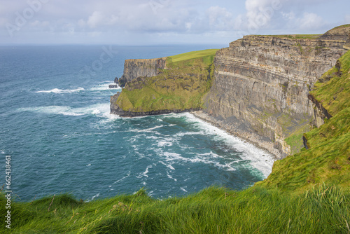 Ireland, Lislorkan - September 29 2023 "Wild Atlantic Way scenic road - Cliffs of Moher"