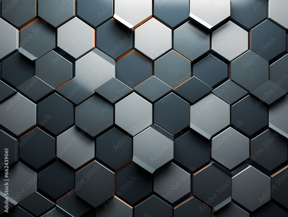 Grey digital hexagon abstract background Grey digital hexagon abstract background