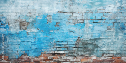 Vintage paint texture background  brick wall with old damage plaster