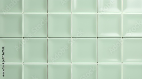 Pattern of Ceramic Tiles in light green Colors. Top View