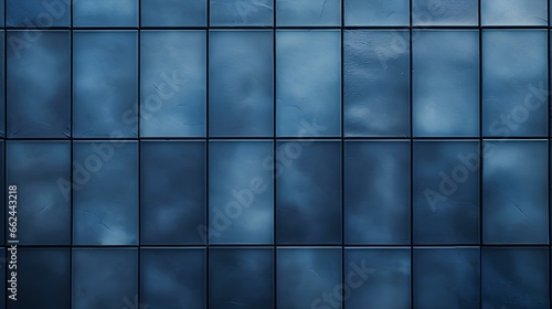 Pattern of Ceramic Tiles in navy blue Colors. Top View