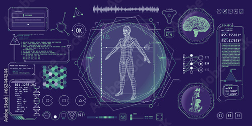 HUD interface design for decoding big data.