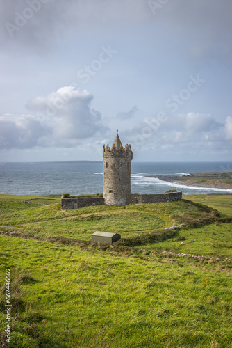Ireland  Doonagore - September 29 2023  Wild Atlantic Way scenic road - Doonagore Castle 