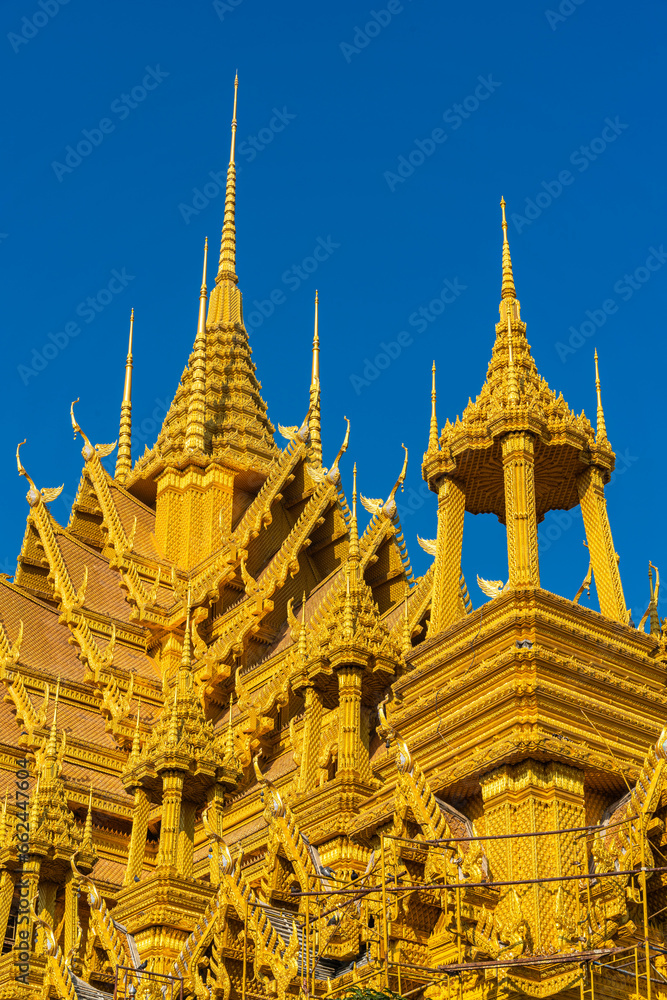 The beautiful  Temple (Thai language:Wat Chan West) is a Buddhist temple (Thai language:Wat) It is a major tourist attraction Phitsanulok, Thailand.