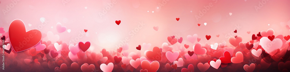 Heartfelt Expressions, A Romantic Valentine's Day Background with Hearts