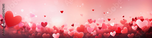 Heartfelt Expressions, A Romantic Valentine's Day Background with Hearts