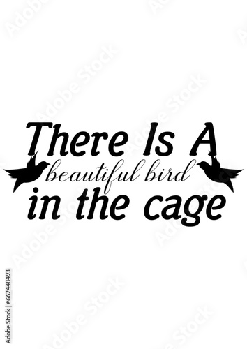 There is a beautiful bird in the cage 