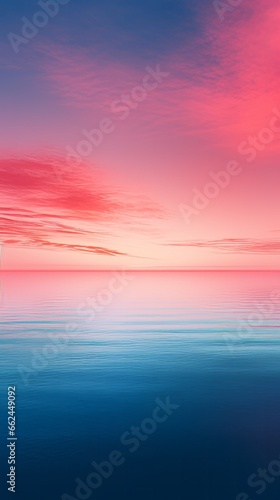 A pink and blue sunset over the ocean © cac_tus