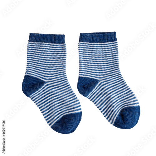 Fabric cotton children's socks for babies isolated on a white background