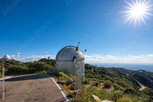 4K Image: Telescopes on Kitt Peak near Tucson, Arizona, After Sunset photo